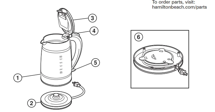 Hamilton Beach 40850 Double Wall LED Kettle 1