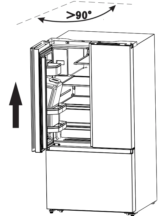 Hisense HRM260N6PSEW 4-Door Refrigerator 10
