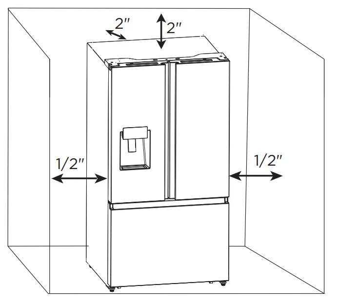 Hisense HRM260N6PSEW 4-Door Refrigerator 2