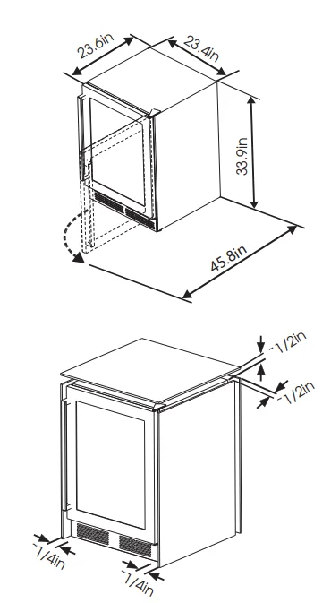 Hisense HWD30040SS Wine & Beverage Cooler 1