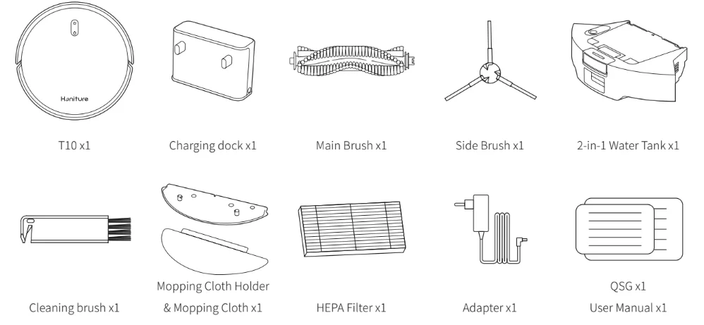 Honiture T10 Robot Vacuum User Manual Honiture T10 Robot Vacuum 1