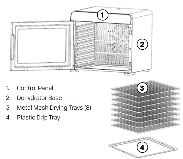 NESCO FD-8TSS 8-Tray Digital Dehydrator 2
