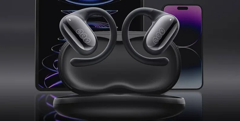 QCY Crossky GTR2 Open Ear Headphones feat