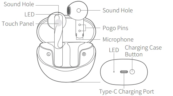 QCY T32 AilyBuds Clear Wireless Earbuds 5