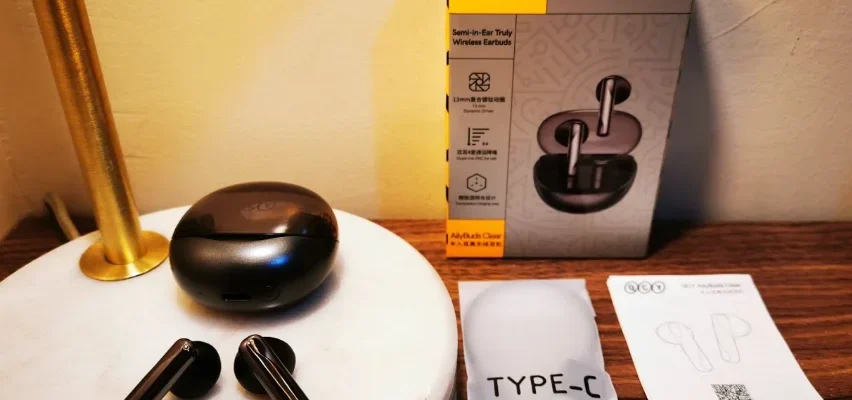 QCY T32 AilyBuds Clear Wireless Earbuds feat