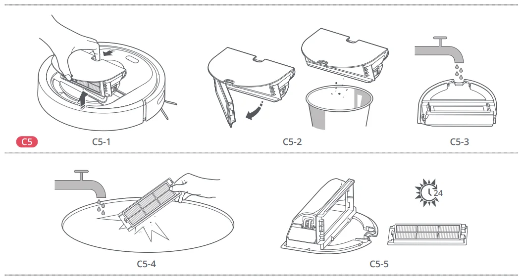 Roborock Q5 Robotic Vacuum Cleaner User Manual Roborock Q5 Robotic Vacuum Cleaner- 6