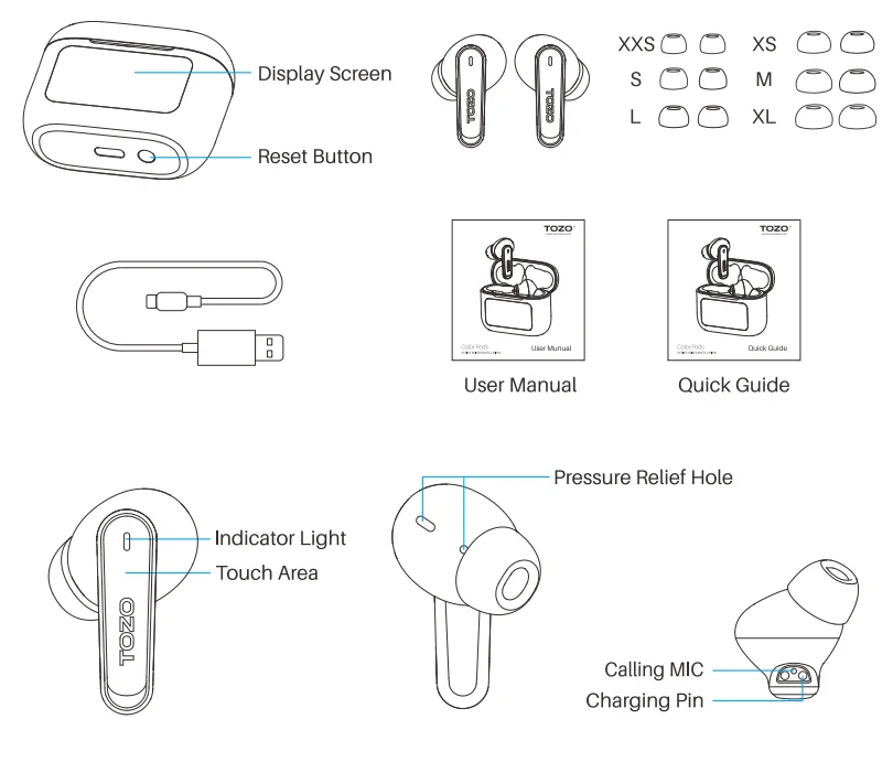 TOZO Color Pods User Manual TOZO Color Pods 1