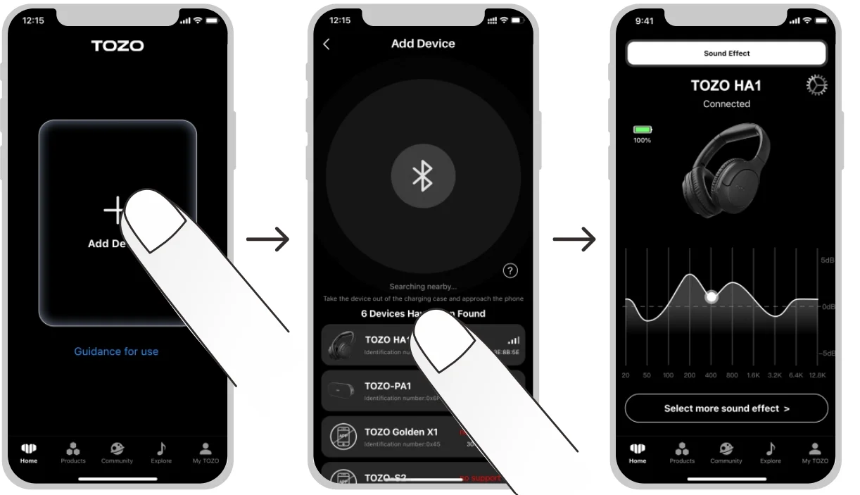TOZO HA1 Wireless Headphones 7