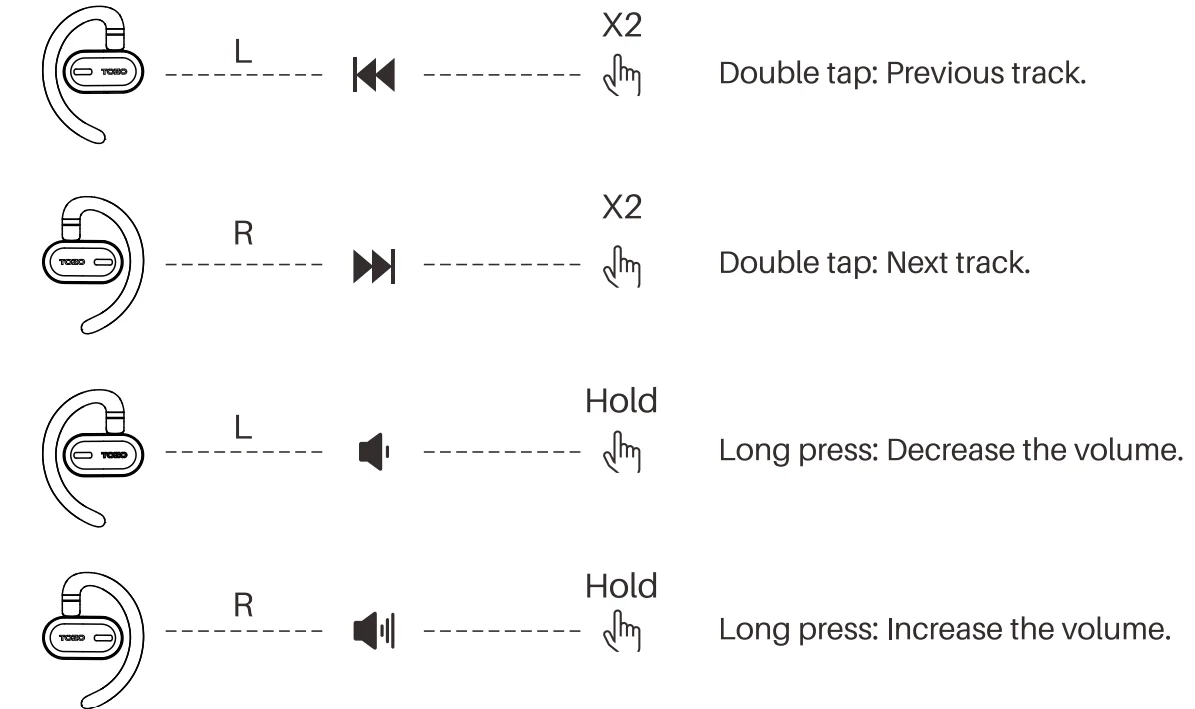 TOZO Open Buds User Manual TOZO Open Buds 8