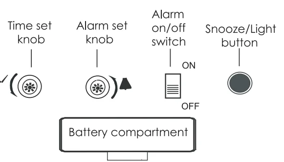 Acctim 15905XS Hilda Retro Beep Alarm Clock 2