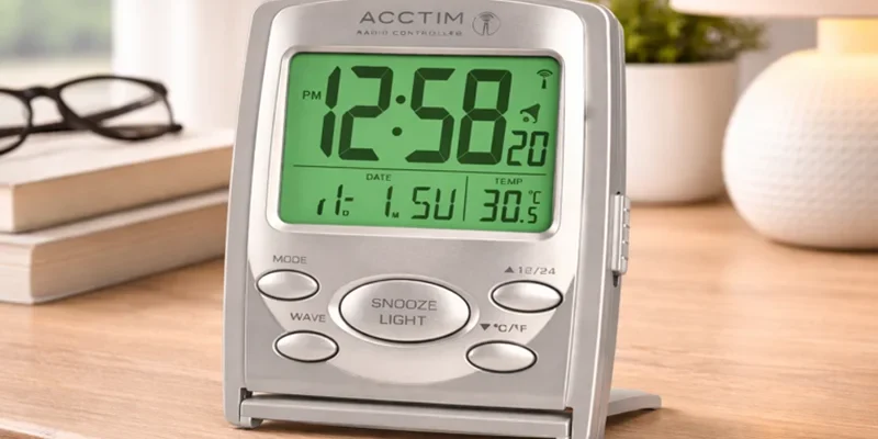 Acctim 71707 Vista RC LCD Alarm Clock User Manual Acctim 71707 Vista RC LCD Alarm Clock feat