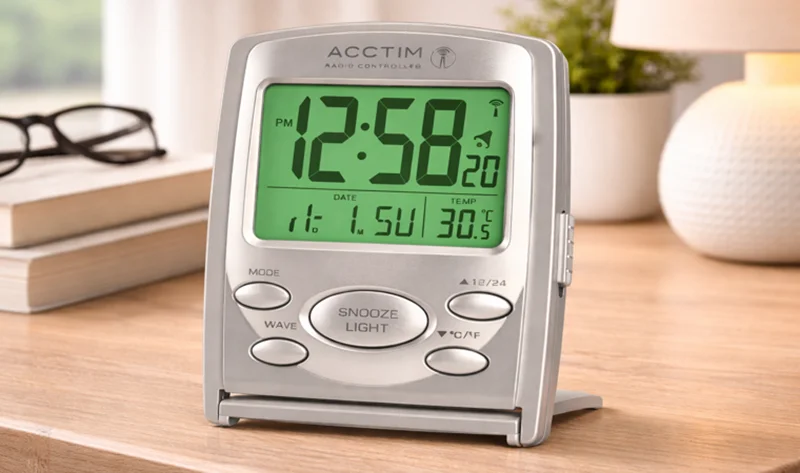 Acctim 71707 Vista RC LCD Alarm Clock User Manual Acctim 71707 Vista RC LCD Alarm Clock feat
