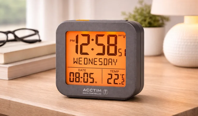Acctim 71937 Invicta Digital RC Alarm Clock feat