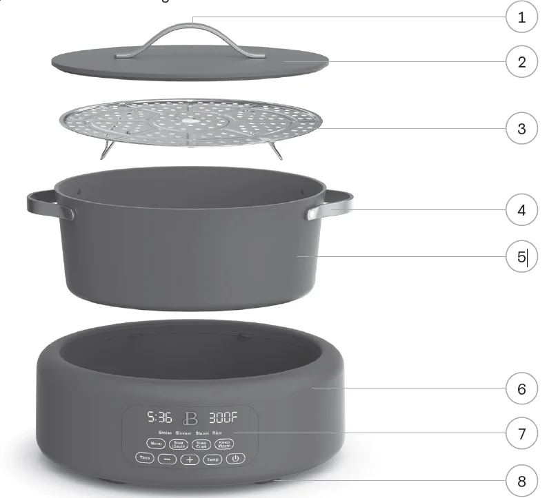 Beautiful 10-in-1 Electric Multi-Cooker 1