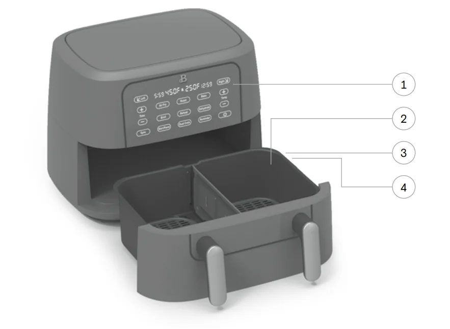 Beautiful 9-qt Trizone Air Fryer 1