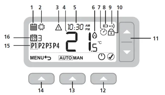 CENTER 340017 RF Programmable Thermostats 1