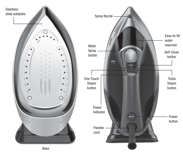Conair GI500 GlideLite Professional Iron Manual Conair GI500 GlideLite Professional Iron 1