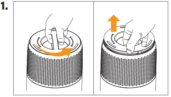 Crane EE-5077 True HEPA Air Purifier 1