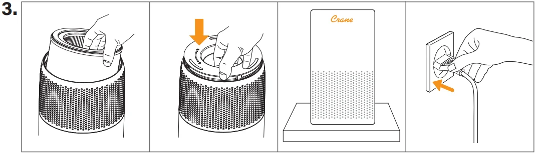 Crane EE-5077 True HEPA Air Purifier 3