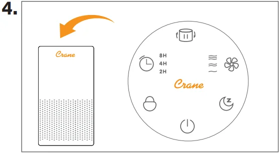 Crane EE-5077 True HEPA Air Purifier 4