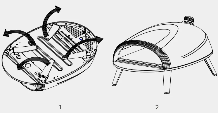 Delivita Diavolo Gas-Fired Pizza Oven 2