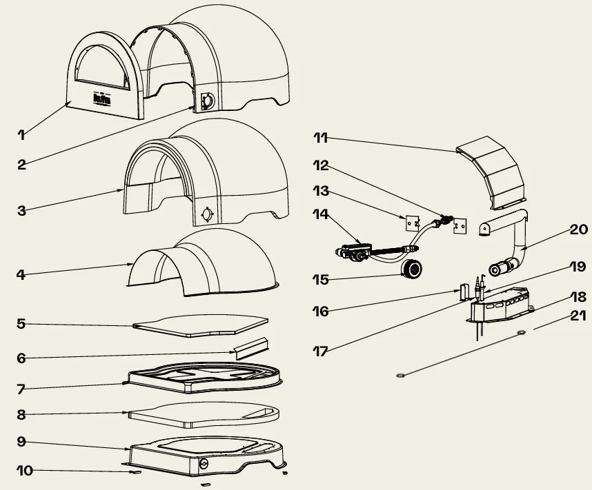 Delivita Flow Duel Fuel Pizza Oven 1