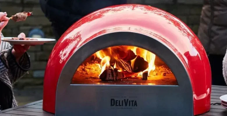 Delivita Origin Wood-Fired Pizza Oven feat