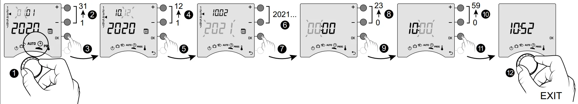 Delta Dore Tybox 137+ Wireless Programmable Thermostat User Guide Delta Dore Tybox 137+ Wireless Programmable Thermostat 45