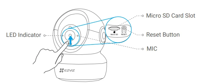 EZVIZ H6c Indoor Pan & Tilt Camera 2