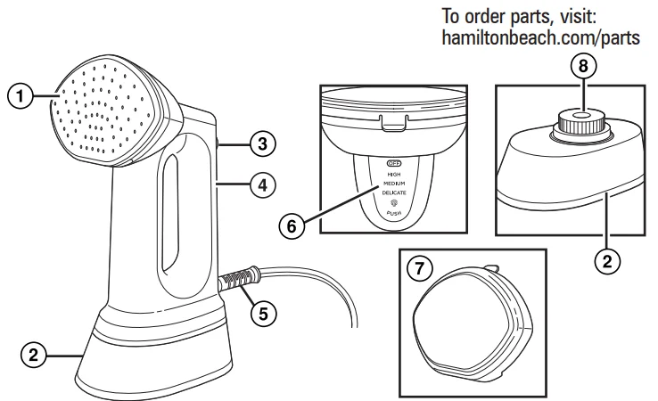 Hamilton Beach 11561 Rose 3-in-1 Steamer 1