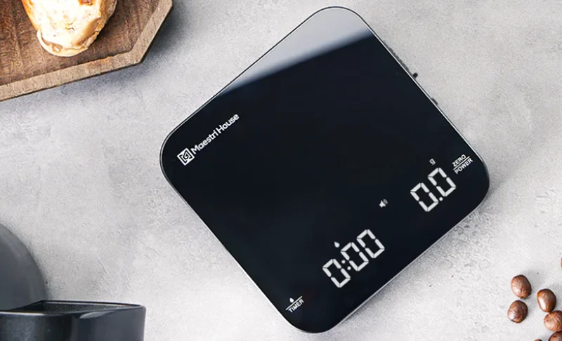 Maestri House K112 Digital Coffee Scale feat