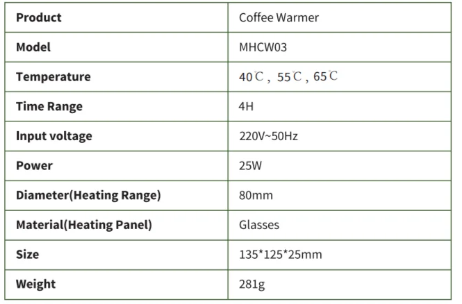 Maestri House MHCW03 Coffee Warmer 5