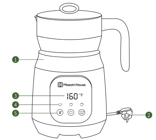 Maestri House MMF-9304 Milk Frother 1