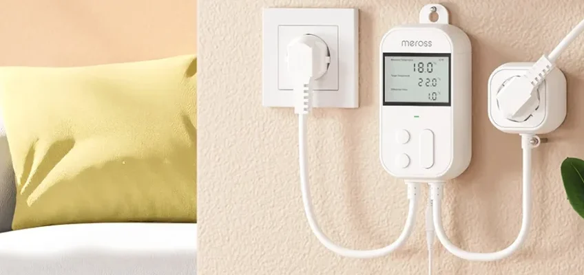 Meross MTS960 Smart Wi-Fi Socket Thermostat feat