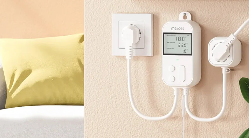 Meross MTS960 Smart Wi-Fi Socket Thermostat feat
