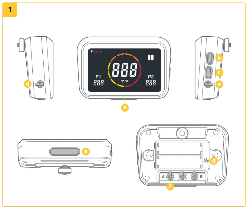 Ooni Connect Digital Temperature Hub 6