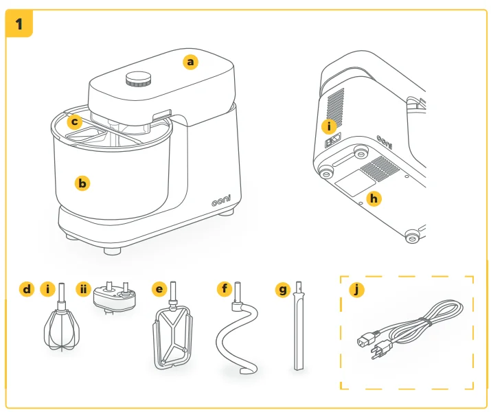 Ooni Halo Pro Spiral Mixer 1