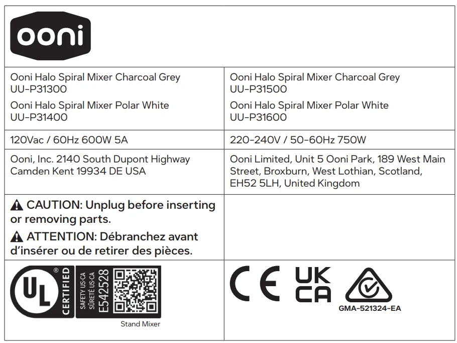 Ooni Halo Pro Spiral Mixer 17