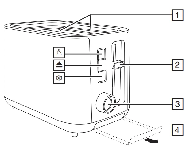Russell Hobbs 27390 Heaton 2-Slice Toaster 1