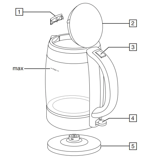 Russell Hobbs 27750 Illuminating Glass Kettle 1