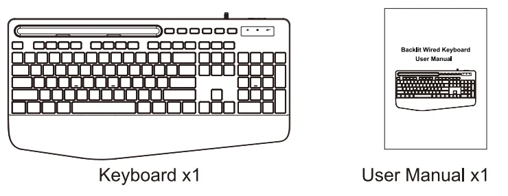 Sablute K21PRO Large Print Backlit Keyboard 1