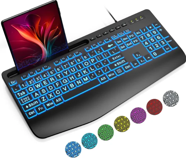 Sablute K21PRO Large Print Backlit Keyboard prod