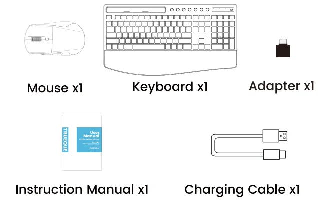 Sablute KM22 PRO Wireless Keyboard Mouse 1