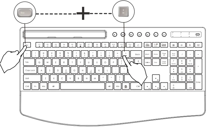 Sablute KM22 PRO Wireless Keyboard Mouse 5