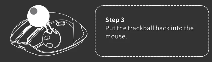 Sablute MAM1 Pro Wireless Trackball Mouse 5