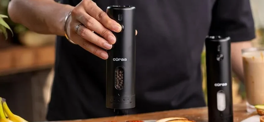 CÜRAA Automatic Pepper Grinder feat