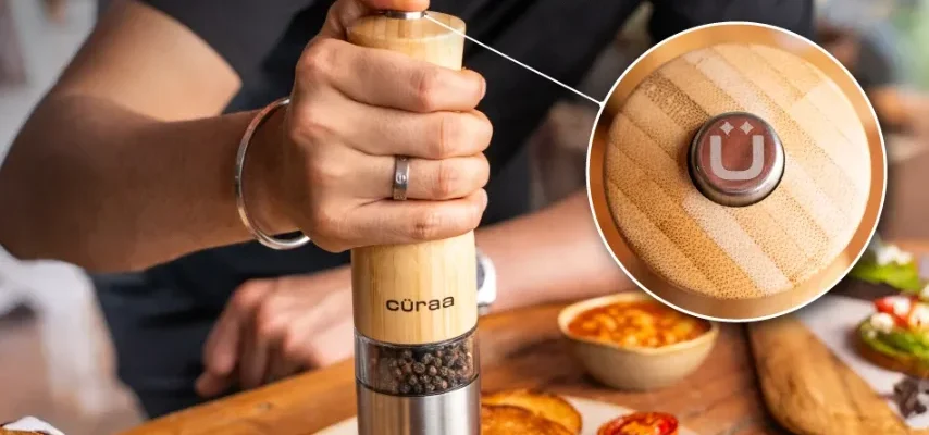 CÜRAA Automatic Pepper Mill feat