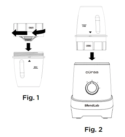 CÜRAA BlendLab Mixer Grinder Manual CÜRAA BlendLab Mixer Grinder 2