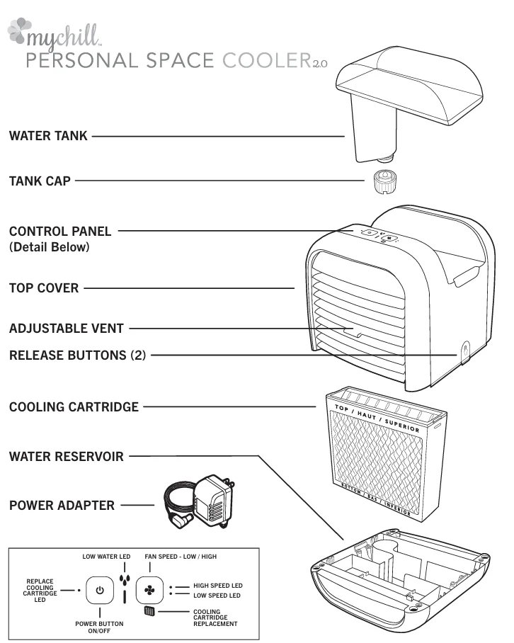 Homedics PAC-25 Personal Space Cooler 1