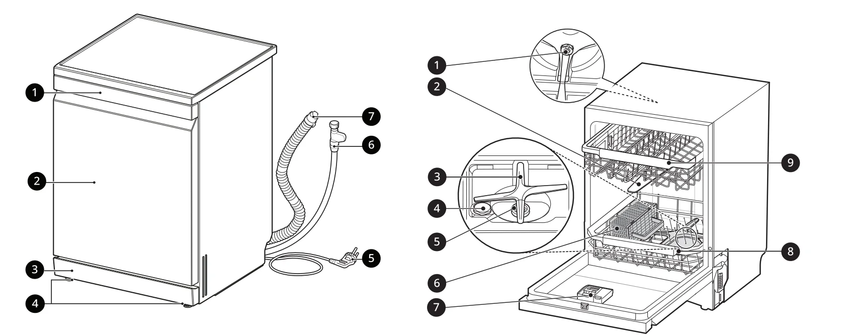 LG XD5B14PS QuadWash Dishwasher 1